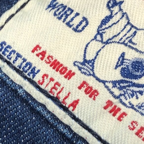 LIKE NEW TRUE RELIGION STELLA SKINNY JEANS 27x33 MADE IN USA 🇺🇸 - Picture 9 of 14